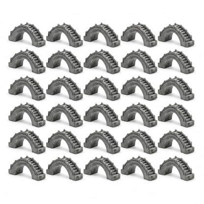 30PCS Miniature Bridge Resin Mini Arch Bridge Figurines Antique Boardwalk Building Model for DIY Crafts Fish Tank Aquarium Micro Landscape Decoration