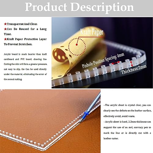 RIVEENY Shoulder Bag - Acrylic Leather Pattern Templates for Satchel, Bucket Bag (AAB-621)