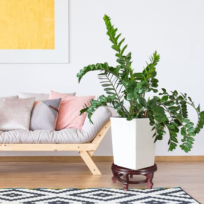 10.5 Inches Wooden Planter Stand Indoor Chinese Vase Fishbowl Display Stands Asian Vase Pot Traditional Stands for Home Indoor Plants Outdoor Decoration