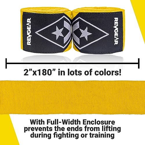 Revgear Elastic Handwraps - color: Yellow