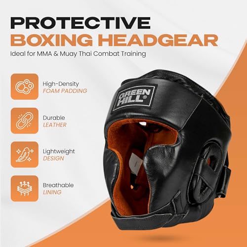 Green Hill Spartan Boxing Headgear for Men & Women - size: Medium
