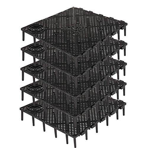 POPETPOP Black Aquarium Divider Trays Fish Tank Bottom Plate Grid Isolate Board Divider- Aquarium Divider Tray PVC Splicing Clapboard Bottom (Black) PVC Splicing Aquarium Accessory