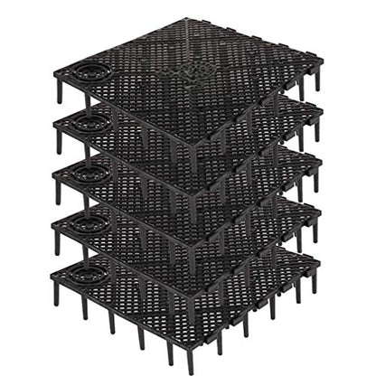 POPETPOP Black Aquarium Divider Trays Fish Tank Bottom Plate Grid Isolate Board Divider- Aquarium Divider Tray PVC Splicing Clapboard Bottom (Black) PVC Splicing Aquarium Accessory