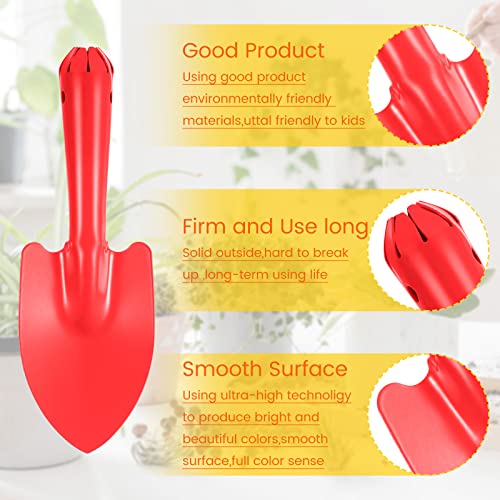 50 Pcs Mini Colorful Metal Hand Shovel 7.87 x 2.56 Inch Mini Trowel Set Garden Tools Small Garden Shovels for Digging Gardening Soil Planting Transplanting Women Men, 5 Colors