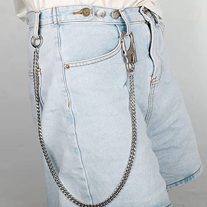 Ahiller Heavy Duty Key Wallet Chains for Men Biker - color: Silver-yk-1p