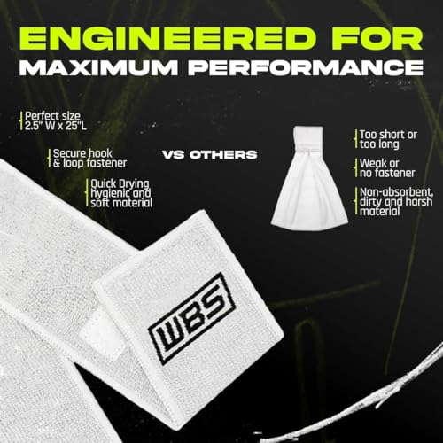 We Ball Sports Streamer Football Towel, Sports Towel with Hook and Loop Fastener to Clean Football Visor and Gloves (White) - color: White