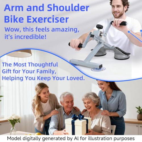 Hand Cycle for Physical Therapy, 4 Modes Arm Bicycle Exerciser | Portable Tabletop Hand Bicycle Exerciser, Adjustable Resistance, for Arm/Shoulder/Wrist(with Rehab Gloves, Extra Handle) - color: 4 Functions