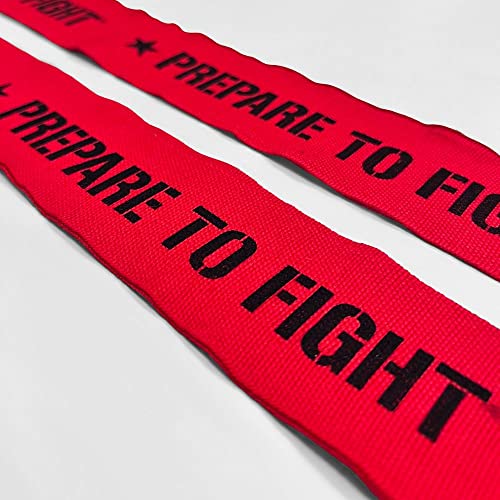 Geezers Prepare to Fight Hand Wraps - color: Red, size: 4m