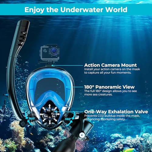 GOYOJO Mini Scuba Tank, Portable Diving Lung Air Tank with DOT Certified, Refillable Emergency Backup Pony Bottle for Snorkeling, Underwater Breathing, Training - color: 0.5L Black + Mask