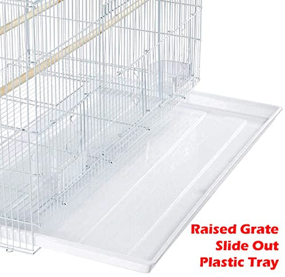 Lot of Breeding Bird Flight Cages for Canary Parakeet Aviaries Budgies Lovebird Finch (Large 30" White Divider) - color: Large 30" White Divider