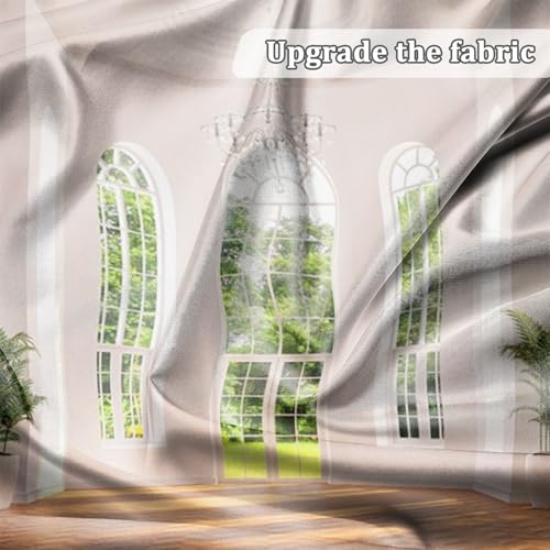 Fabric Windows Scenery Backdrop Interior Room Balcony Sunshine Living Room Photography Background Office Zoom Meeting Video Conference Backdrop Photo Studio Props 7x5ft - color: XH004, size: 7Wx5H FT