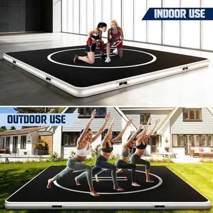 10‘x10’ Inflatable Gymnastics Mat 4“ Thick – PVC Drop