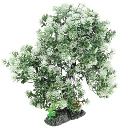 10 Inch Artificial Aquarium Tree Resin Fish Tank Decor Plastic Water Plant for Home Fish Tank Landscape Decoration