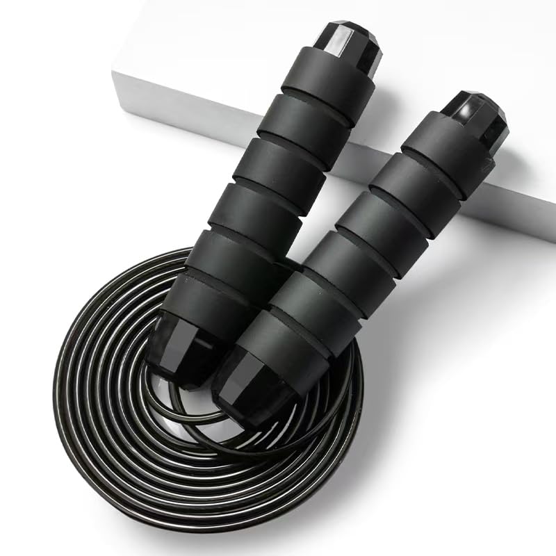 ：Adjustable Jump Rope, Speed Skipping Rope with Ball Bearings for Fitness