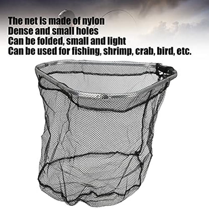 Keenso Fish Landing Net, Portable Triangular Fishing Landing Net Fish Catching Net Folding Fish Mesh Net for Fishing, Shrimp, Crab, Bird Catching Other Fishing Tools and Accessories