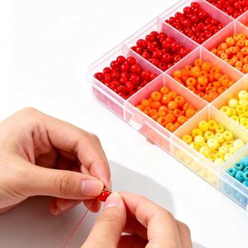 20PCS 28 Grids Clear Plastic Organizer Box with Fixed Dividers for Beads, Fishing Tackles & Small Parts Storage (7.9x6.2x1.2in)