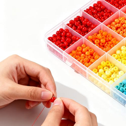 20PCS 28 Grids Clear Plastic Organizer Box with Fixed Dividers for Beads, Fishing Tackles & Small Parts Storage (7.9x6.2x1.2in)