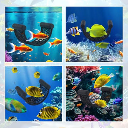 Bettas Fish Hammock Aquarium Floating Bettas Fish Skins with 3pcs Bett-a Fis-h Leaf Pad Floating Bett-a Hide & Shrimp Cave Hiding Feeding(Color:Blackwhite) - color: BlackWhite