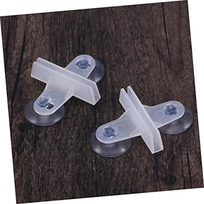 Happyyami 5pcs Aquarium Glass Suction Cup Purple Gravel for Aquarium Fish Aquarium Accessories Fish Tank Breeding Aquarium Divider Sucker Fish Tank Suction Cup Partition Clip White