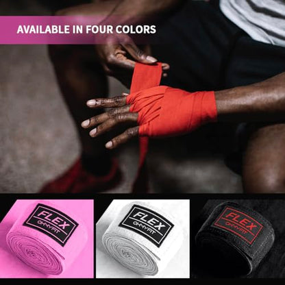 Flex Boxing Hand Wraps - 236 Inch/6M Extra Long for Premium Protection and Ultimate Performance - color: Pink