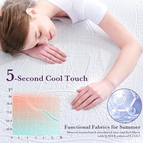 SINWEEK 3 Inch Gel Memory Foam Mattress Topper with Cooling Cover Ventilated Soft Mattress Pad, Bed Topper, CertiPUR-US Certified, Twin Size