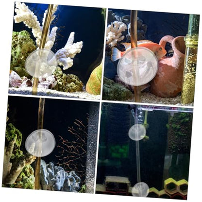 40pcs Aquarium Tubing Holder Clips Cup Design for Oxygen Hose Soft Card Slot for Easy Installation and Storage Fish Tank Accessories for Efficient Oxygen Supply