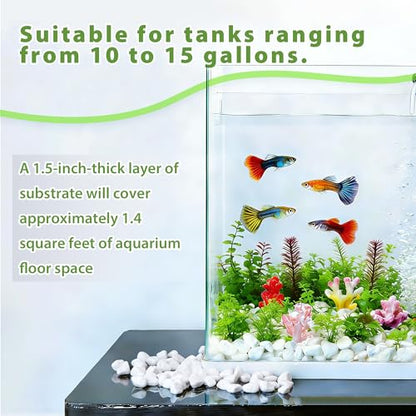 18-lb Bulk Bag White Pebbles 1/2" Size Aquarium Gravel Outdoor Garden Paving Plant Decorative Stones…