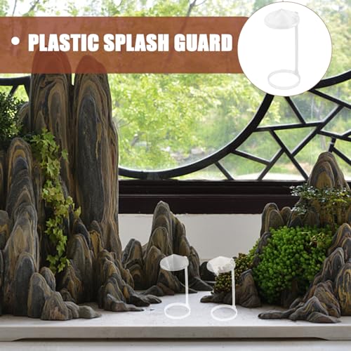 5pcs Humidifier Splash Guards Water-Splashing Design for Rockery Fish Tank Use Plastic Splash Guard Cover for
