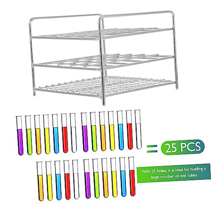 1Pc Test Tube Rack Laboratory Tube Holder with and Easy to Store and Clean for Scientific
