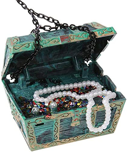 Aquarium Floating Diver Ornament, Micro Landscape Decor Undersea Treasure Chest Diver Aquarium Decoration for Home Fish Tank Arts Crafts Decorating