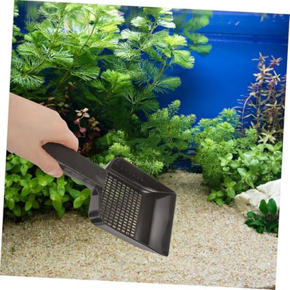 2pcs Aquarium Gravel Sand Shovel Lightweight Fish Tank Cleaning Tool for Freshwater Sand and Gravel Removal and User-Friendly Design for Home and