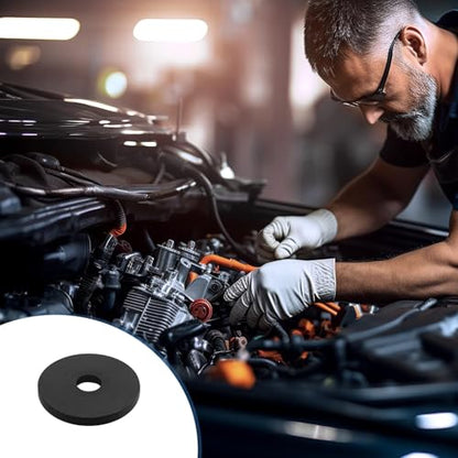 8 PCS Multi Purpose Rubber Spacer, 1-9/16" OD x 3/8" ID x 1/8" Thickness Rubber Washers for Screws, Anti Vibration Pads for Bolts, Car, Boat, Home (40 * 10 * 3mm) - size: 1-9/16" OD x 3/8" ID x 1/8" Thickness