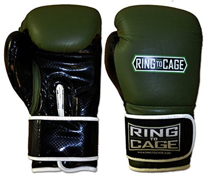 Gym Training Stand-Up Boxing Gloves - color: Marine Green/Black, size: Large weighs 16oz