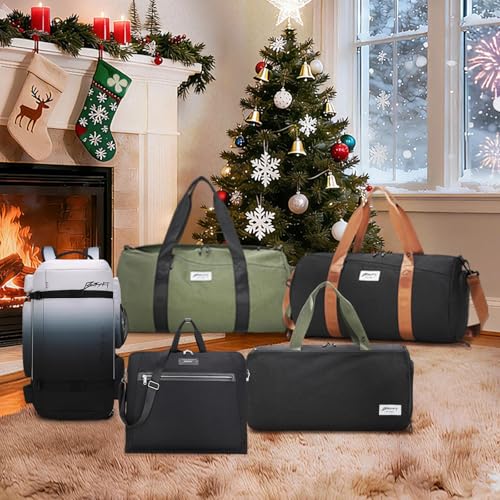 BESMART Gym Bags for Men with Side Pocket,38L Large Sports Gym Duffle Bag | Adjustable Strap&Shoe Compartment, Waterproof, Spacious, Wet Pocket, Durable Duffel Bag for Gym,Travel, Fitness,Black/Brown - color: Black-brown