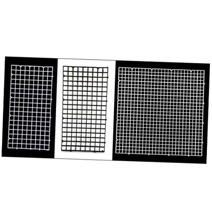 ORFOFE Aquarium Isolation Panel Transparent Spliced Lattice Plates Random Color Suction Cups Easy to Install Divider for Fish Breeding and Separation - color: White