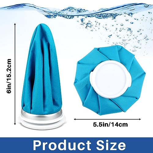 Honoson 4 Pack Reusable Ice Bags Hot Cold Bag Leakproof,Classic Pure Style | Reusable Ice Pack, Ice Bags Hot Water Bag,Screw Cap No-Leak Elastic Breathable for Sports & Home Use,Wide Opening Easy Fill - style: Classic Pure Style