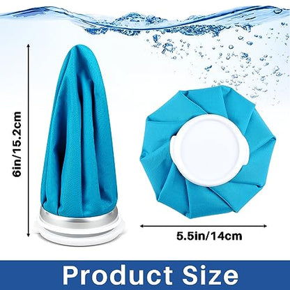 Honoson 4 Pack Reusable Ice Bags Hot Cold Bag Leakproof,Classic Pure Style | Reusable Ice Pack, Ice Bags Hot Water Bag,Screw Cap No-Leak Elastic Breathable for Sports & Home Use,Wide Opening Easy Fill - style: Classic Pure Style