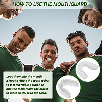 Frienda Adult Mouth Guards for Sports with Case - color: White, Black