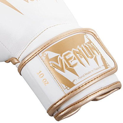 Venum Giant 3.0 Boxing Gloves - Nappa Leather - color: White/Gold, size: 12 oz