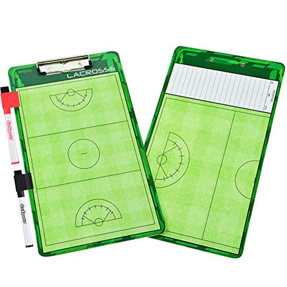 GoSports Premium Dry Erase Coaches Clipboards – Basketball, Baseball, Football, Soccer, Hockey, Volleyball, Lacrosse - color: Women's Lacrosse