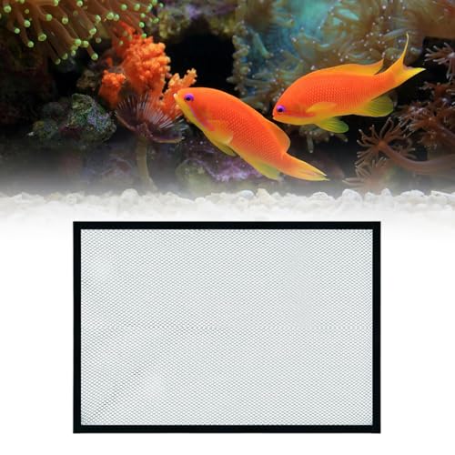 Aquarium Screen Top Cover Anti Jumping Mesh Screen Transparent Jump Guard Protective Net Accessory Multifunction Breathable Fish Tank Cover - color: 50x30cm