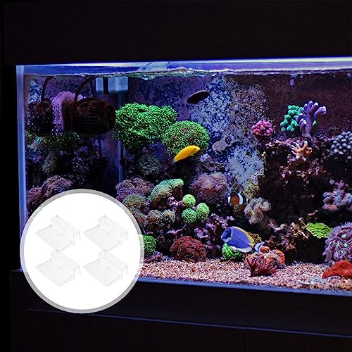 OSALADI 16pcs Acrylic Aquarium Lid Support Clips for Fish Tank Cover and Easy to Install Aquarium Accessories for Covers