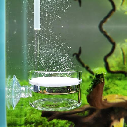 Pollen Glass CO2 Diffuser with U-Shape Connecting Tube for Aquarium Planted Tank (2" for 50-80 US gallons)