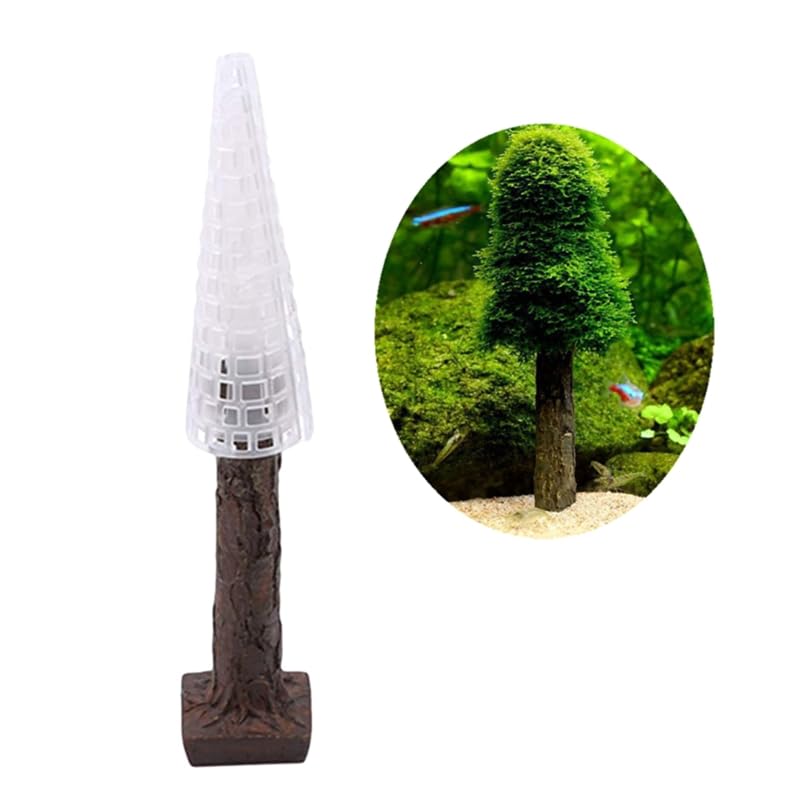 Aquarium Moss Decoration Fish for Tank Holder Creating Your Own Trees Forest Landscape Grow Aquatic Aquarium Holder Decoration