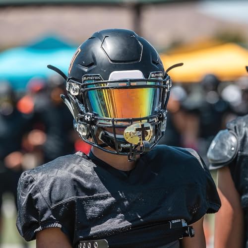 Battle Sports Cross Oxygen Football Mouthguard, Black Diamond | Maximum protection, Secure and comfortable fit, Breathable built-in airflow channels, No boil required, Advanced composite - color: Black Diamond