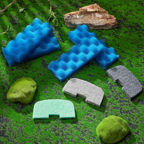 40 Pcs Replacement Filter Media Kit Compatible with Fluval 206/207, Aquarium Filters Set Including 4 Biological Foams, 36 Ammonia/Phosphate/Nitrite Remover - style: 206/207