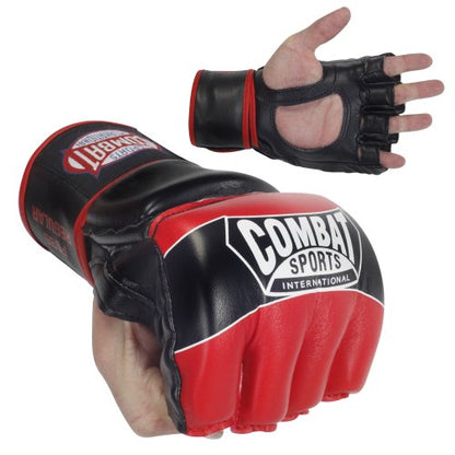Combat Sports Pro Style Grappling MMA Gloves - color: Blue, size: Standard
