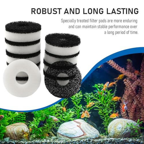 20 Packs Replacement Aquarium Maintenance Kit, Aquarium Sponge Foam and Carbon Rings Set, Replacement for Biorb Filter