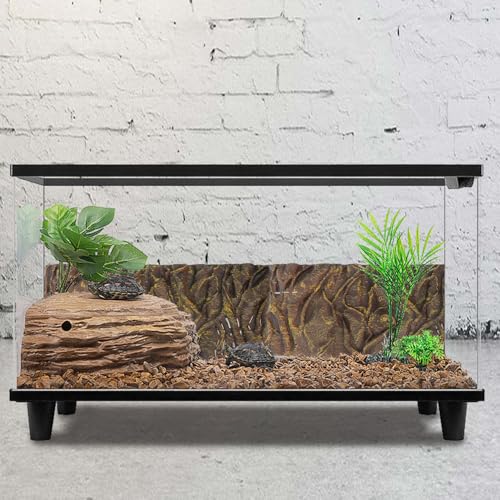 SUPVOX 3D Aquarium Background Board Reptile Tank Decor Imitation Bark Waterproof Corrosion-Resistant Terrarium Backdrop Suitable for Fish Tanks and Reptile Enclosures