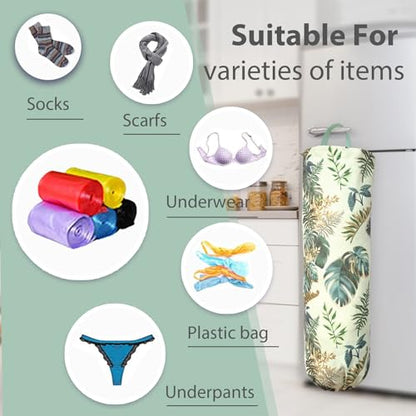 SYIPO Plastic Bag Holder, Reusable Grocery Bag Organizer, Wall Mount, 1 Pack, Small Forest - color: Small Forest